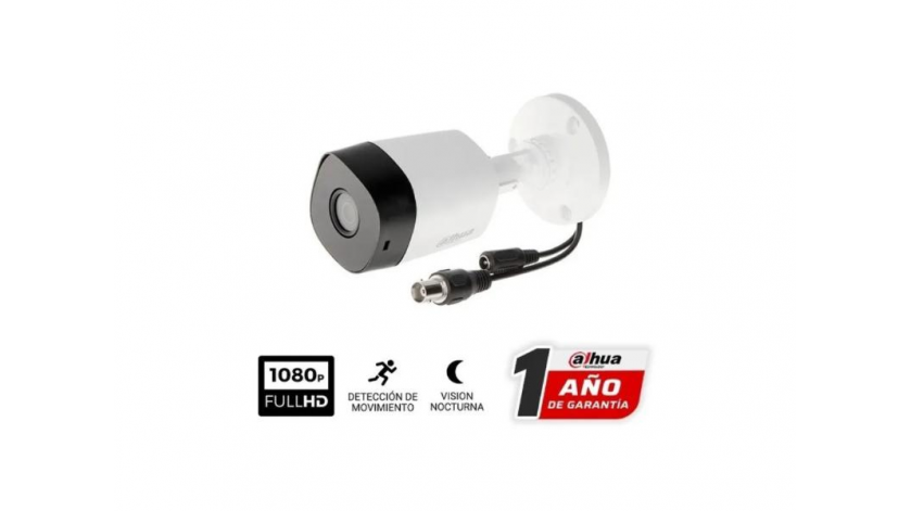 Cámara de seguridad Dahua HAC-B1A21 3.6mm Cooper con resolución de 2MP visión nocturna incluida blanca
